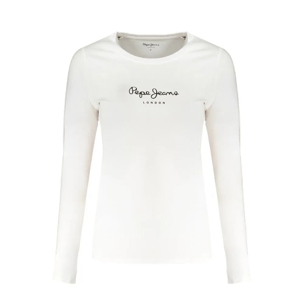 Pepe Jeans White Cotton Tops & T-Shirt