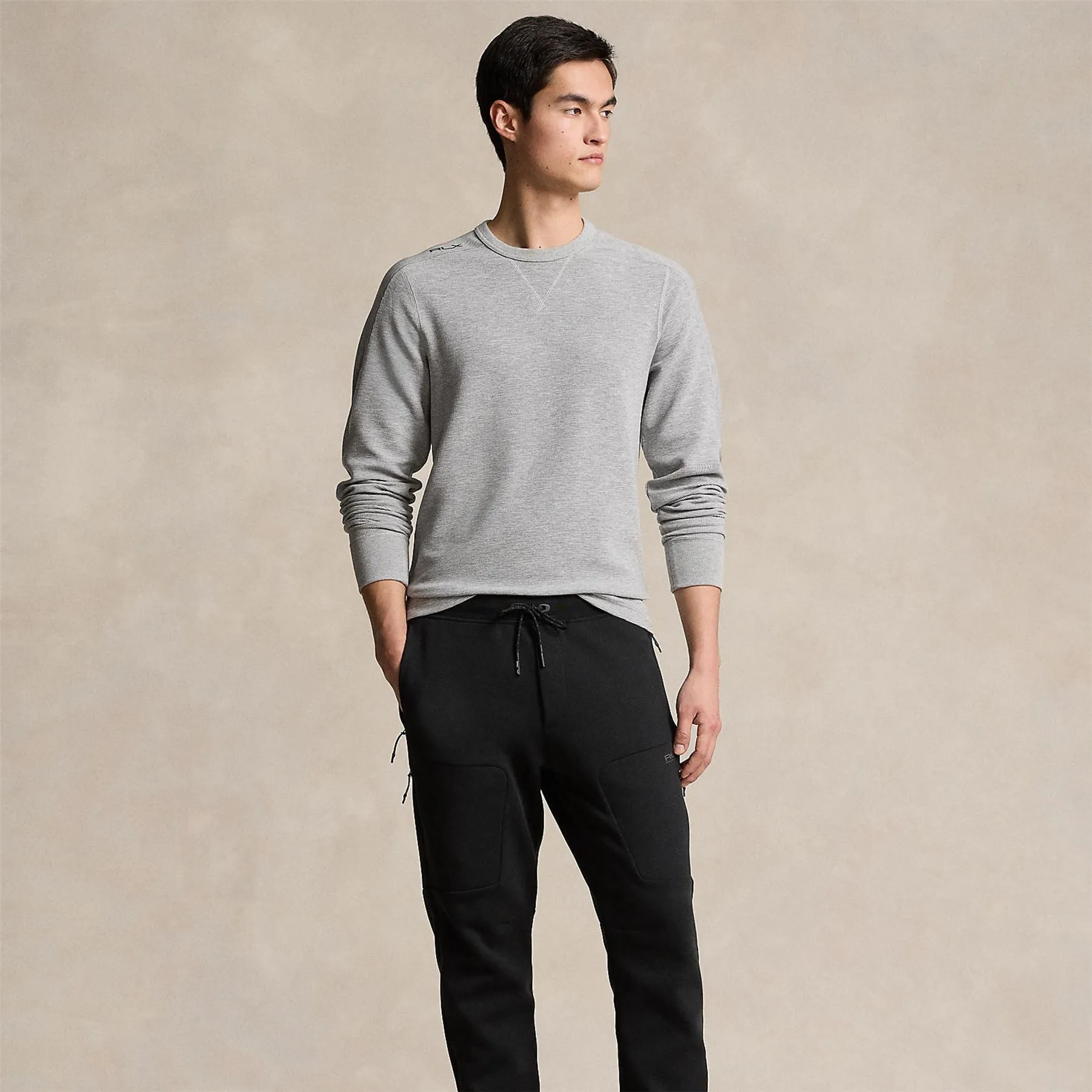 Performance Stretch Waffle-Knit T-Shirt Andover Heather - SS24