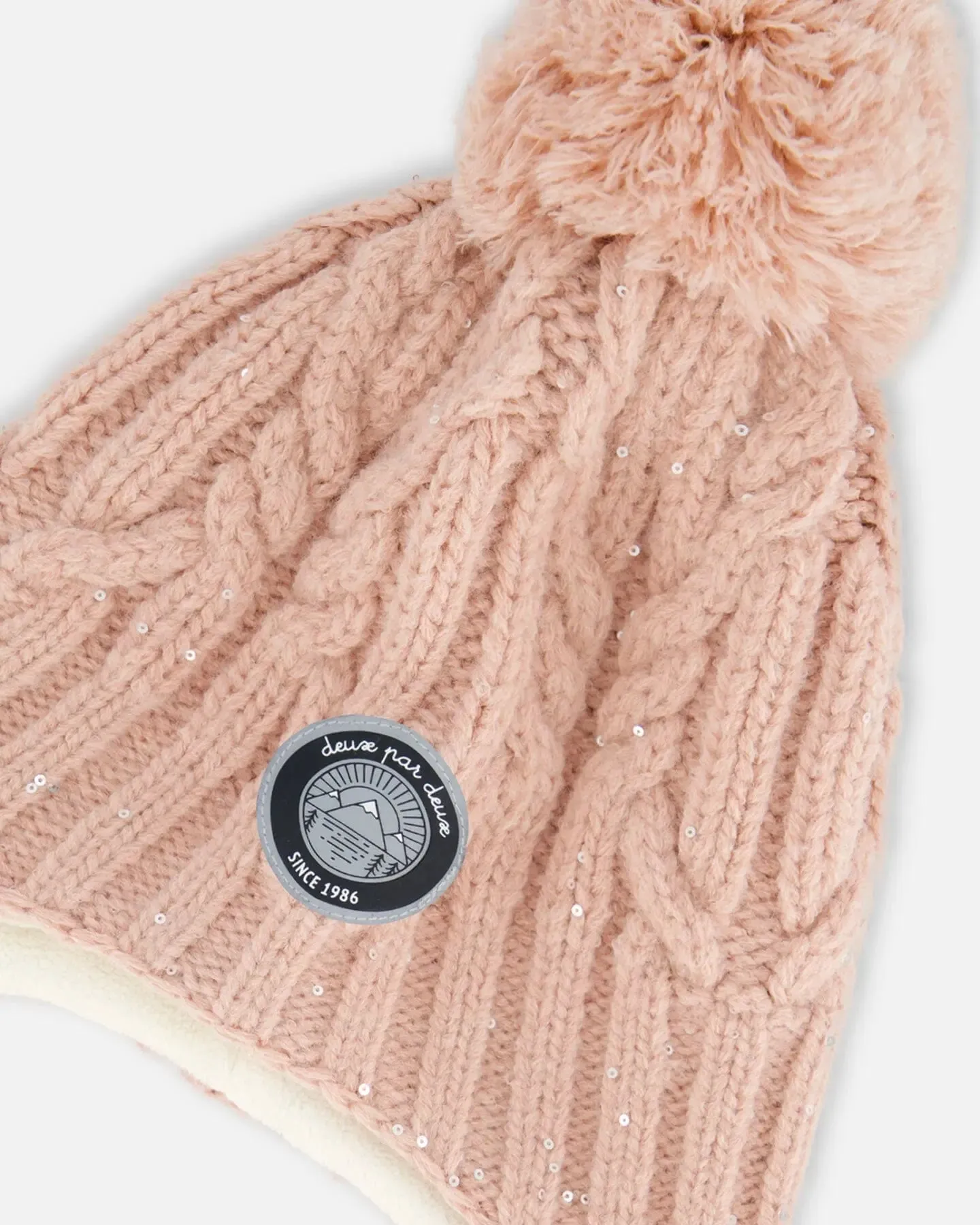 Peruvian Knit Hat Light Pink