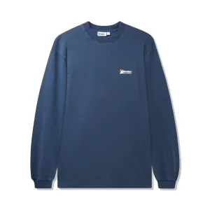 Pigment Dye L/S Tee, Washed Navy