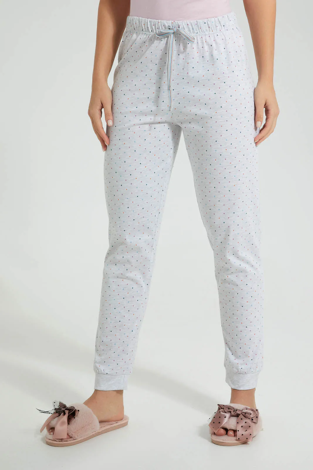 Pink And Grey Strong Girls Pyjama Set (2 Piece)