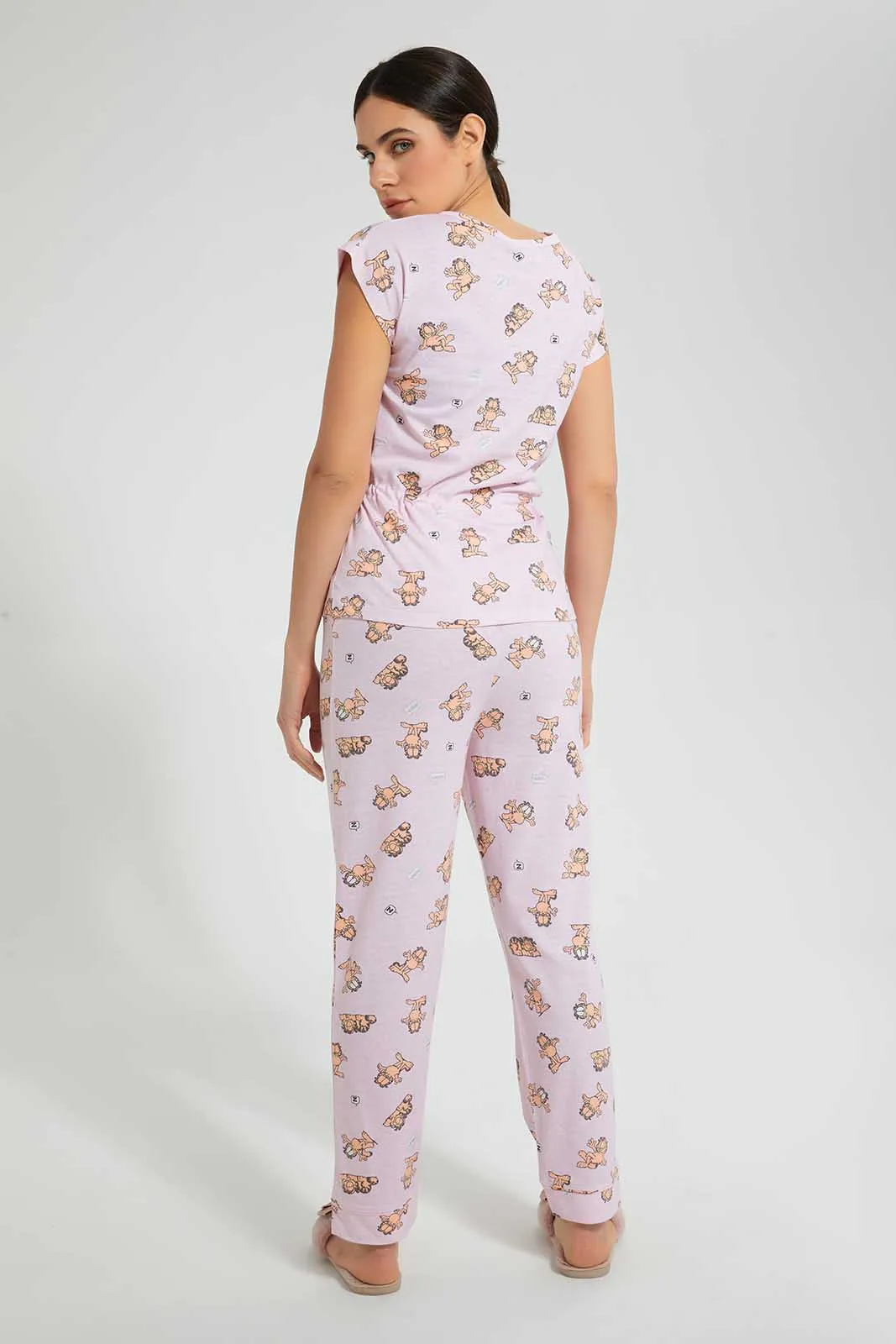 Pink Garfield Pyjama Set (2 Piece)