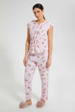 Pink Garfield Pyjama Set (2 Piece)