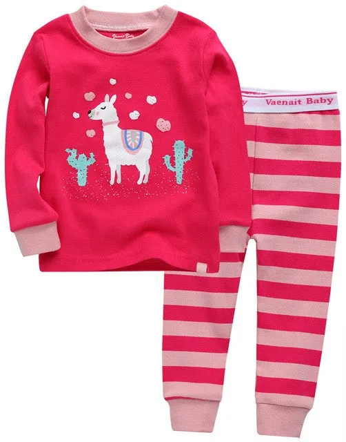 Pink Llama Long Sleeve Pajama