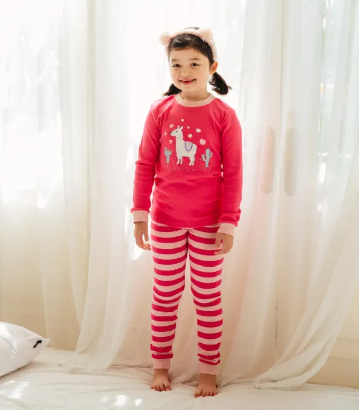 Pink Llama Long Sleeve Pajama