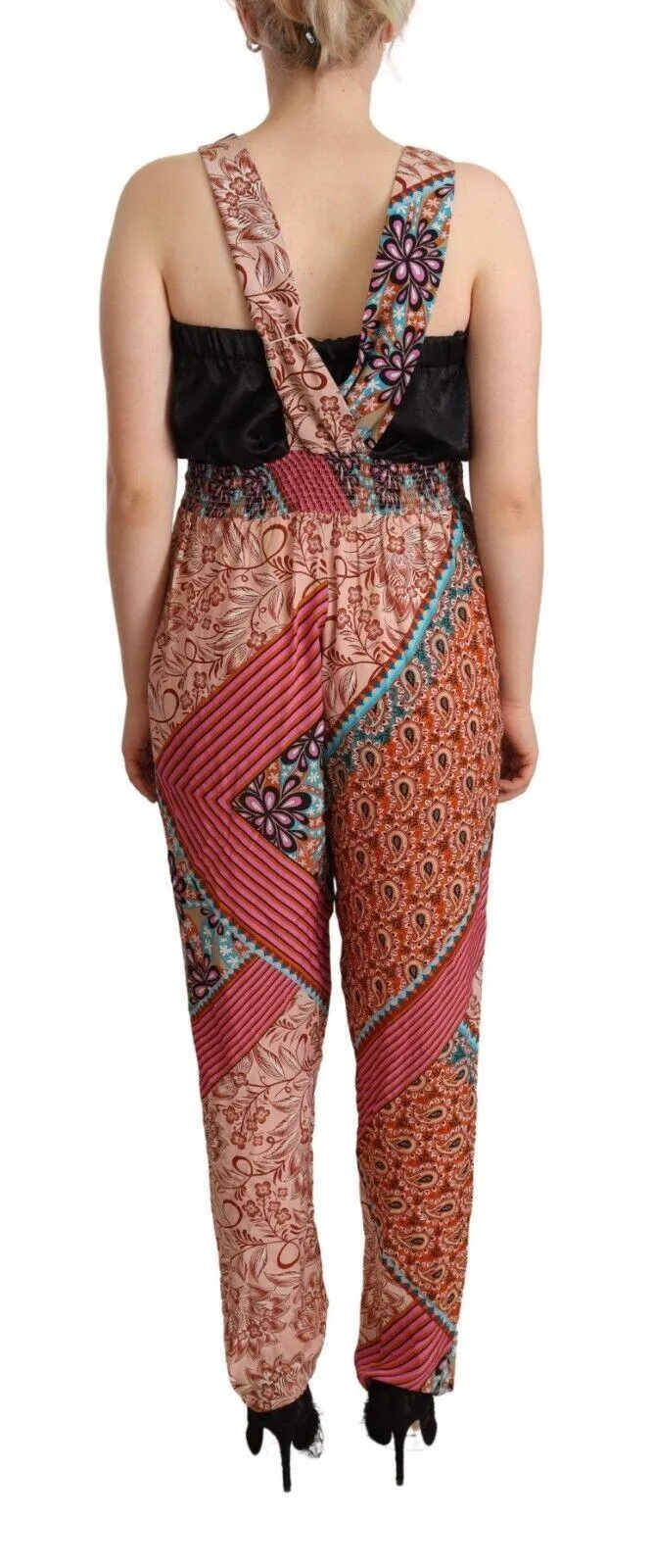 Pinko Multicolor Viscose Floral Print Women Jumpsuit