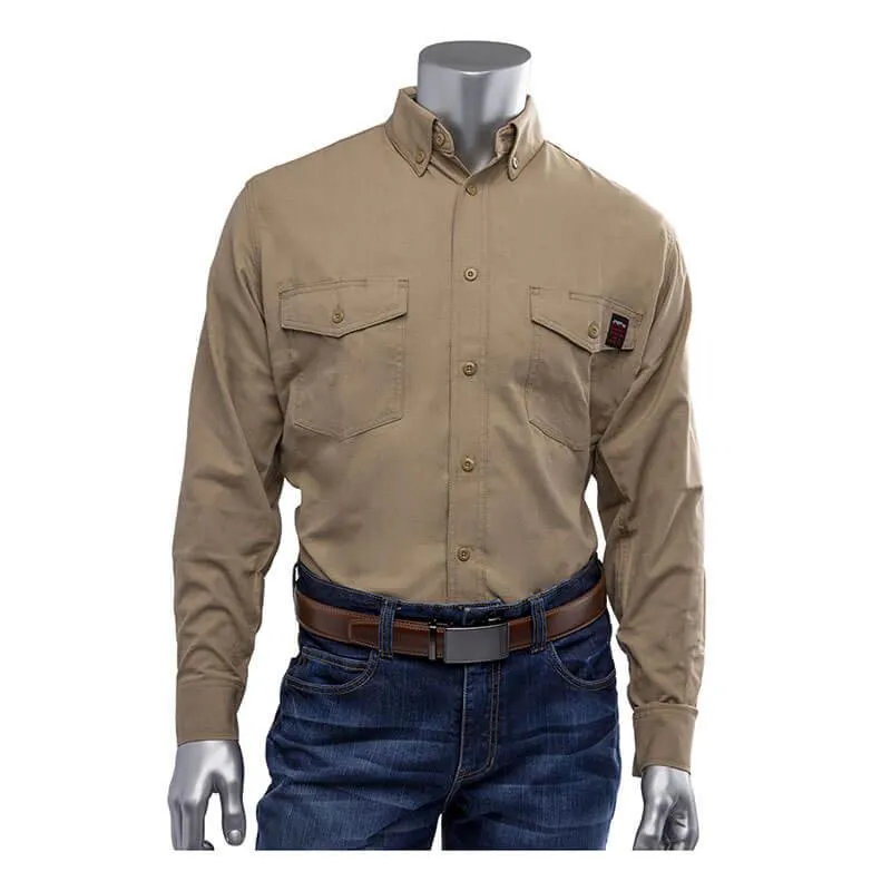 PIP AR/FR Dual Certified Ripstop Long Sleeve Workshirt 385-FRRS