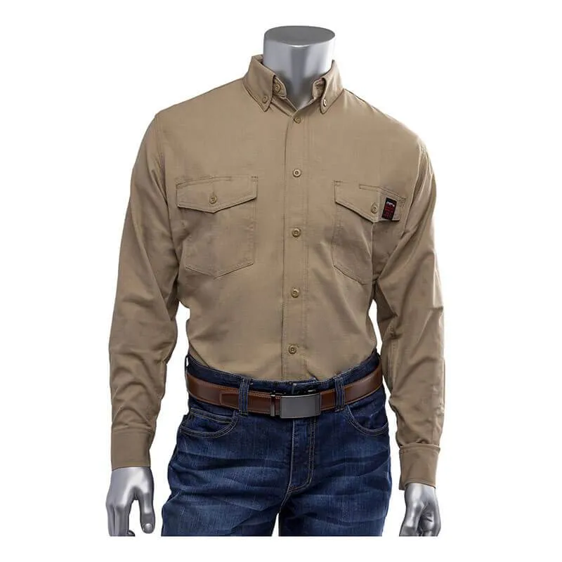 PIP AR/FR Dual Certified Ripstop Long Sleeve Workshirt 385-FRRS