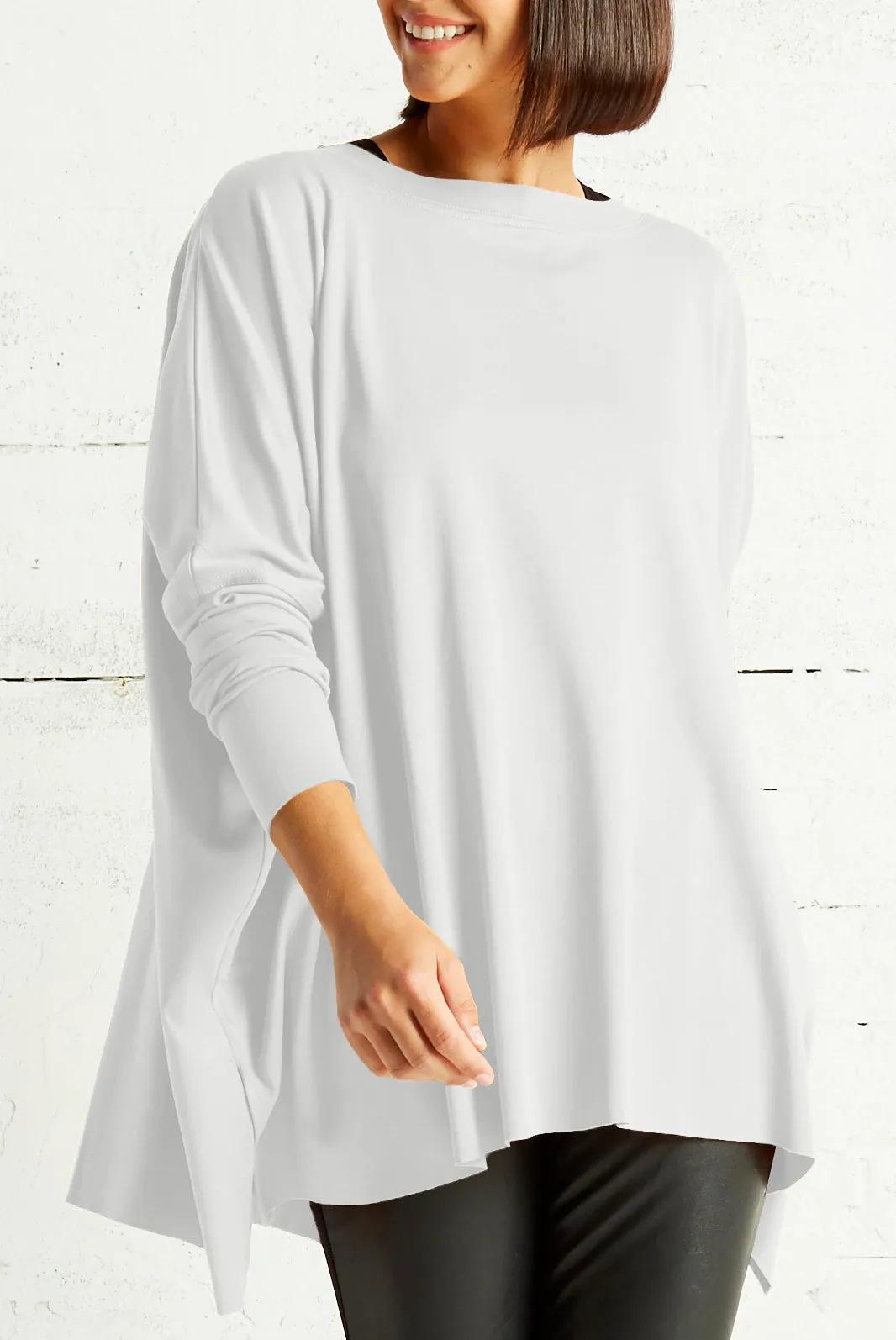 PLANET 2038T Crewneck Swing Tee - White