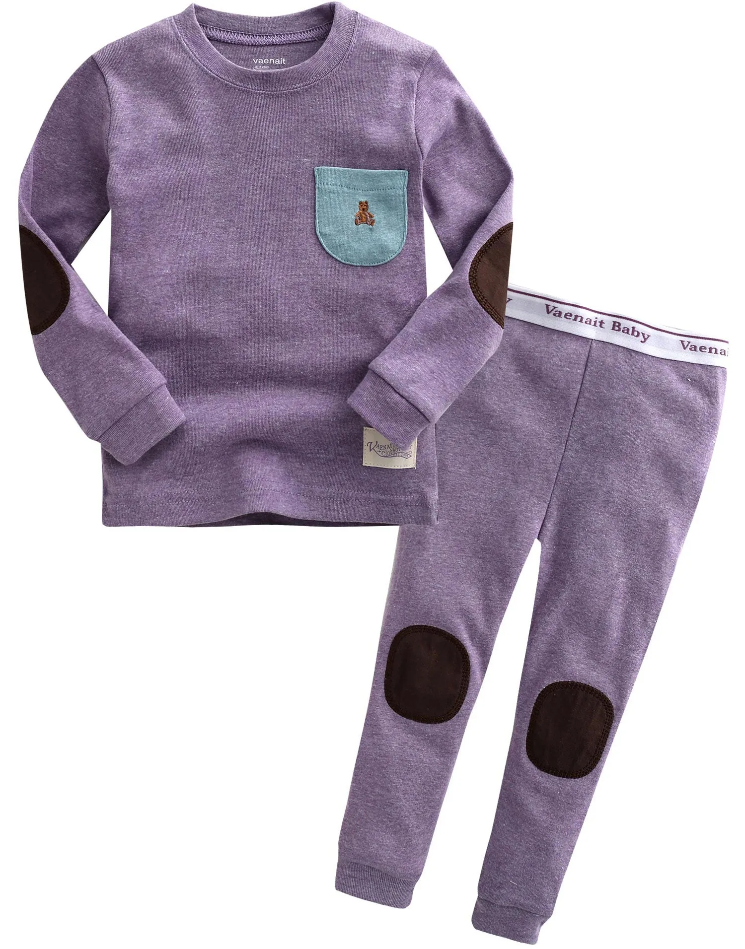 Pocket Purple Patch Long Sleeve Pajamas