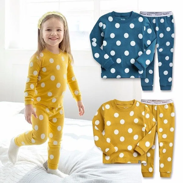 Polka Dot Mango Long Sleeve Pajama