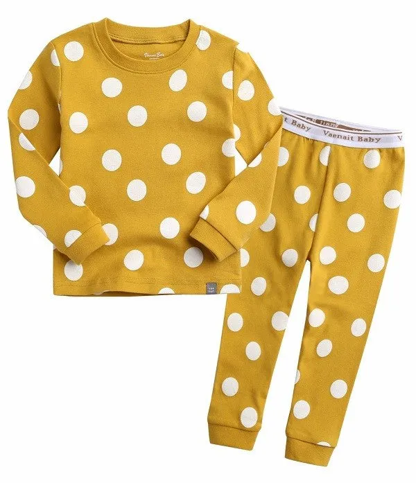 Polka Dot Mango Long Sleeve Pajama