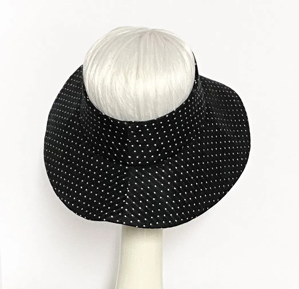Polka Dot Sun Visor Hat