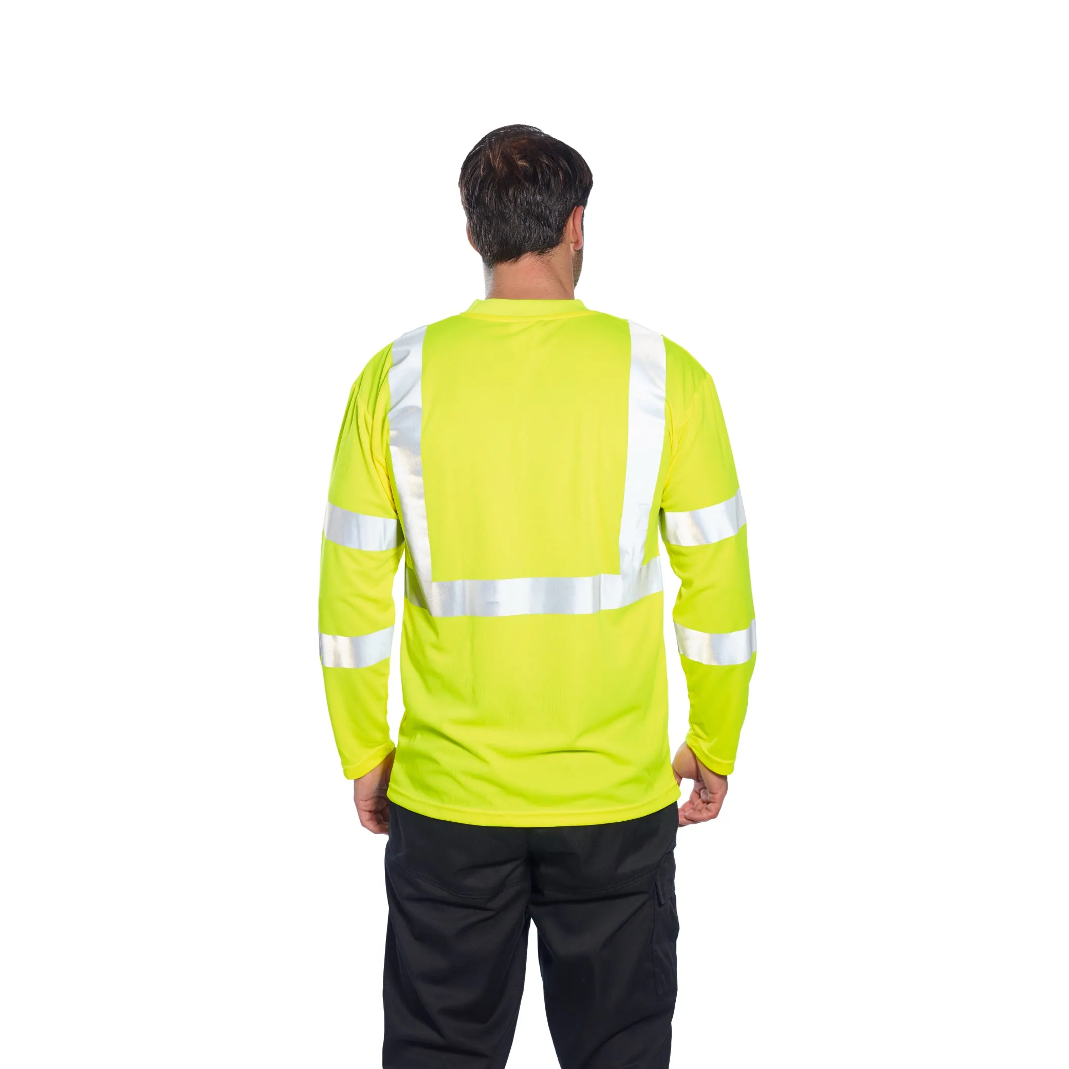 PORTWEST® Hi Vis Long Sleeve Pocket T-Shirt - ANSI Class 3 - S191