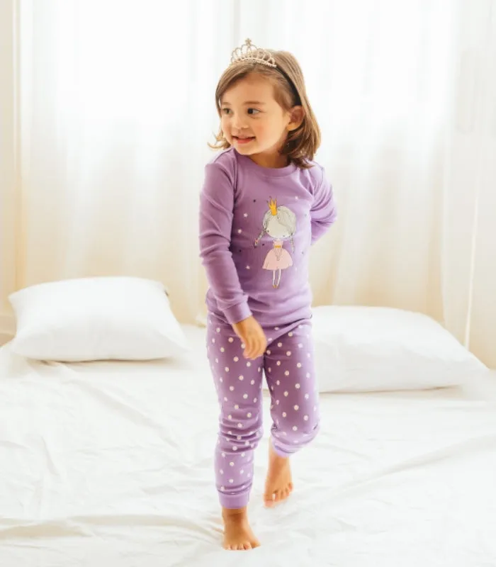 Princess Purple Long Sleeve Pajama
