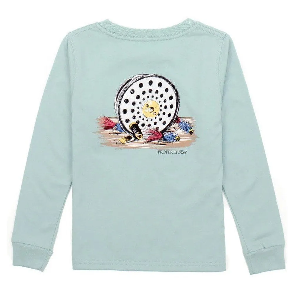 Properly Tied Fly Reel Long Sleeve T-Shirt