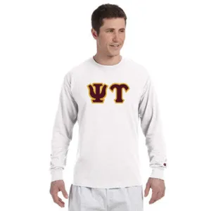 Psi Upsilon Champion Long-Sleeve Tee - Champion CC8C - TWILL