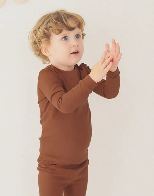 Punching Brown Long Sleeve Pajama