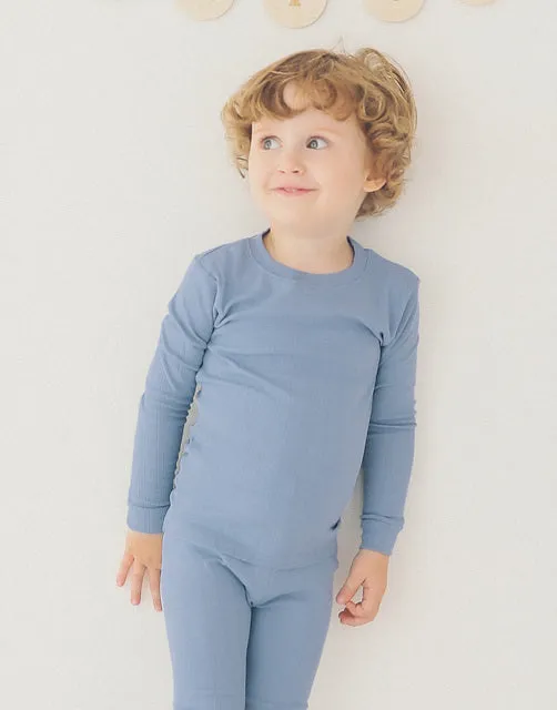 Punching Powder Blue Long Sleeve Pajama