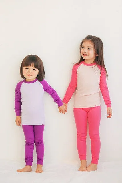 Purple Modal Raglan Long Sleeve Pajama