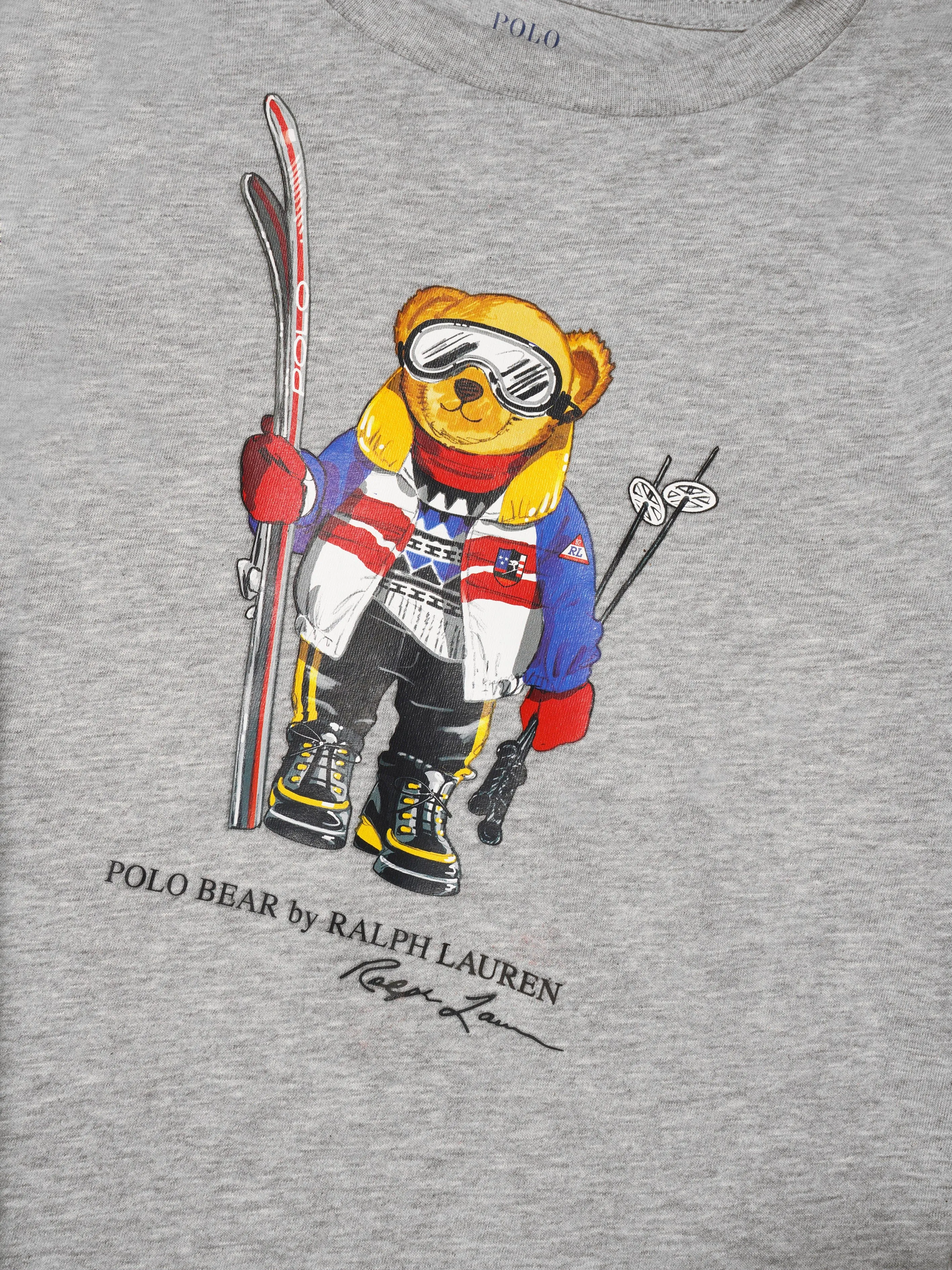 Ralph Lauren Boys Long Sleeve Ski Bear T-Shirt