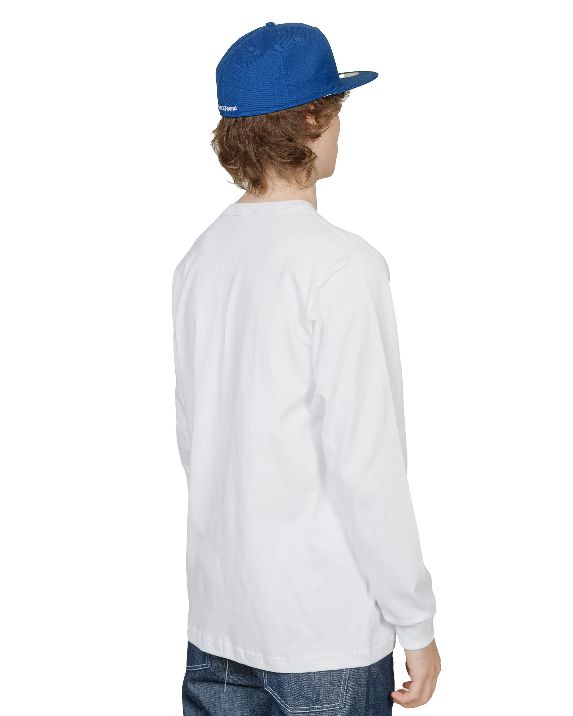 Randy's Garments Long-Sleeve Pocket Tee White