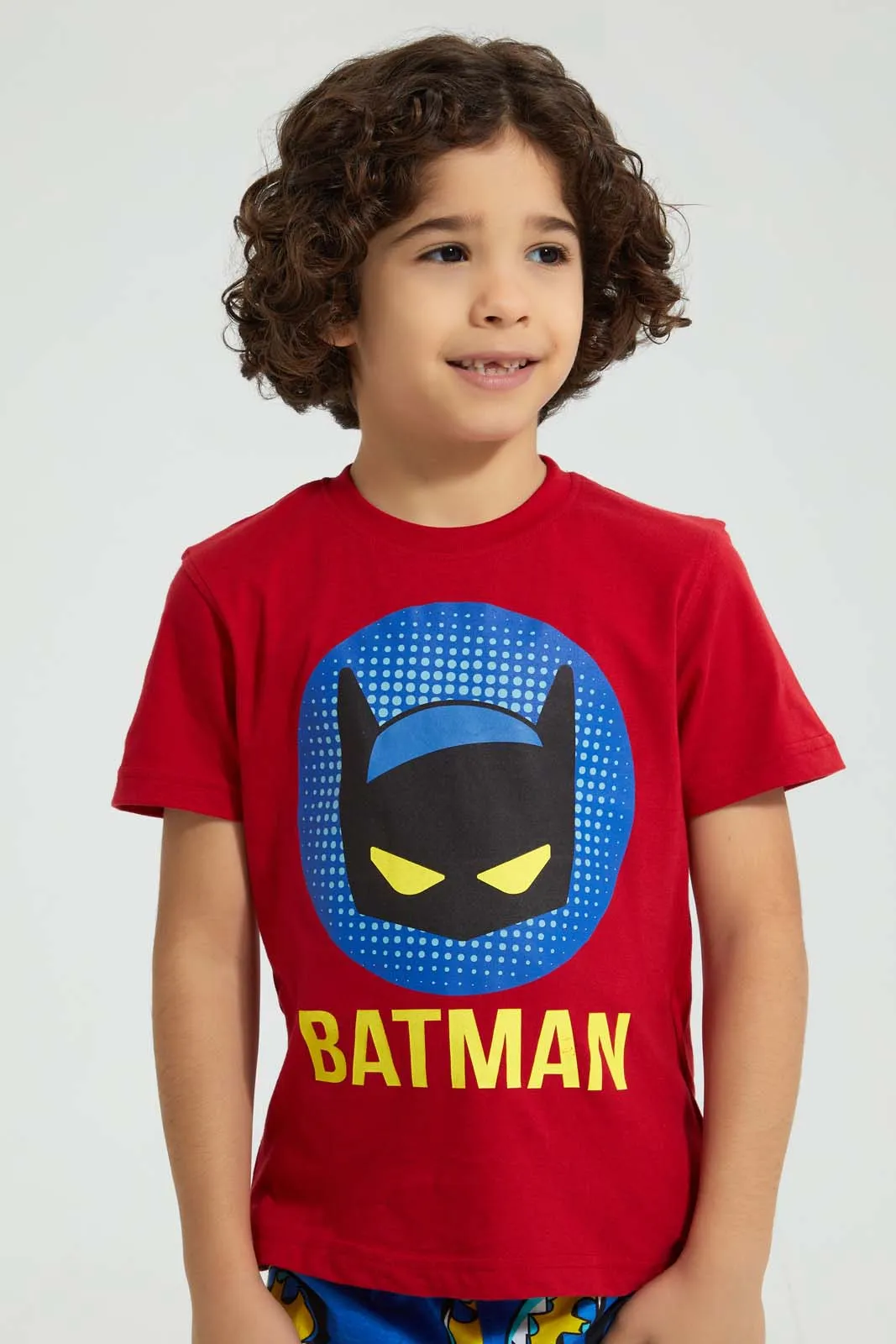 Red And Blue Batman Pyjama Set (Pack of 2)
