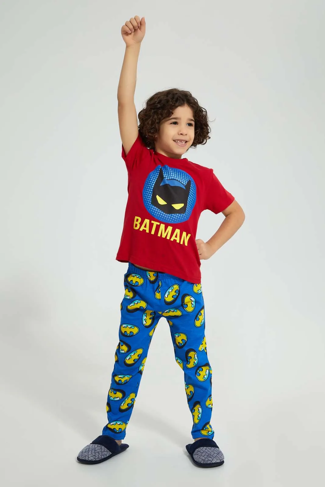Red And Blue Batman Pyjama Set (Pack of 2)