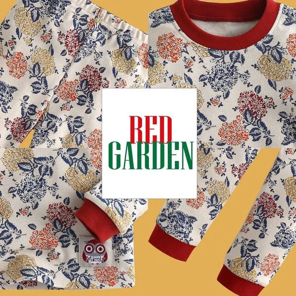 Red Garden Long Sleeve Pajama