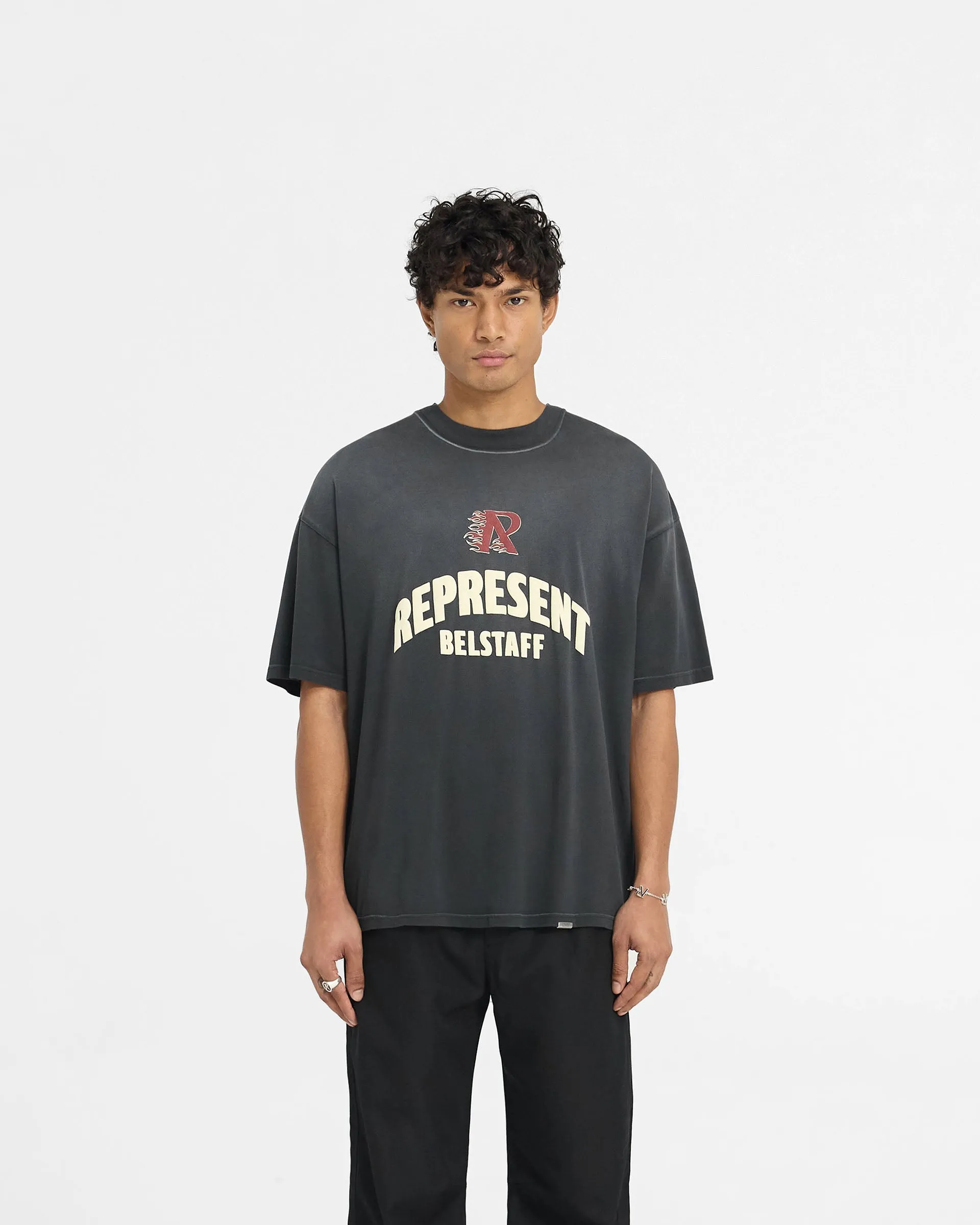 Represent X Belstaff Flame Phoenix T-Shirt - Shadow