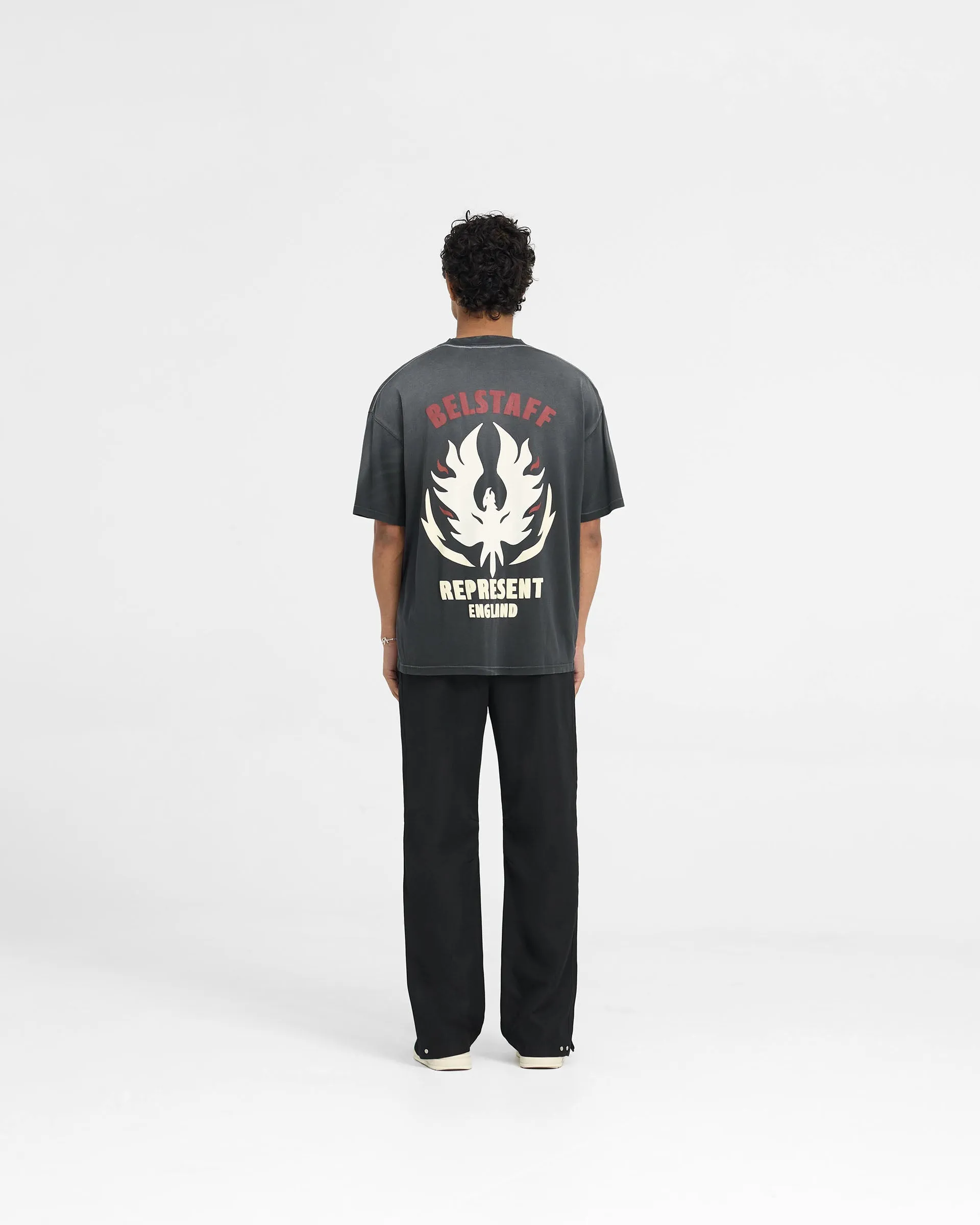Represent X Belstaff Flame Phoenix T-Shirt - Shadow
