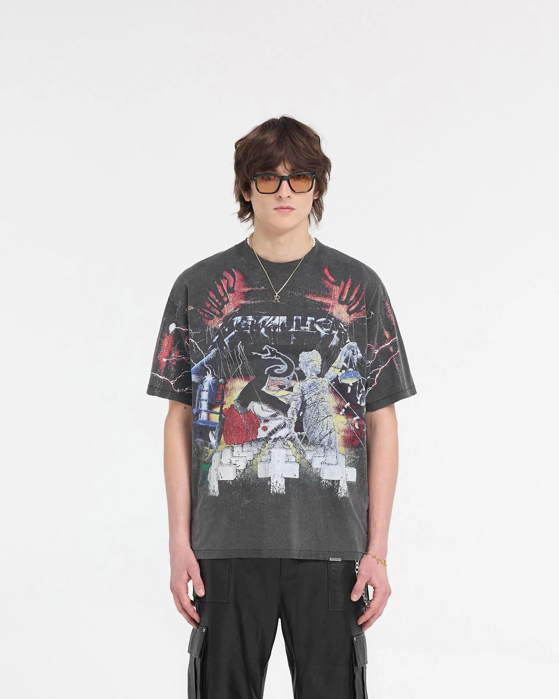 Represent X Metallica™️ Master Of Puppets T-Shirt - Vintage Grey