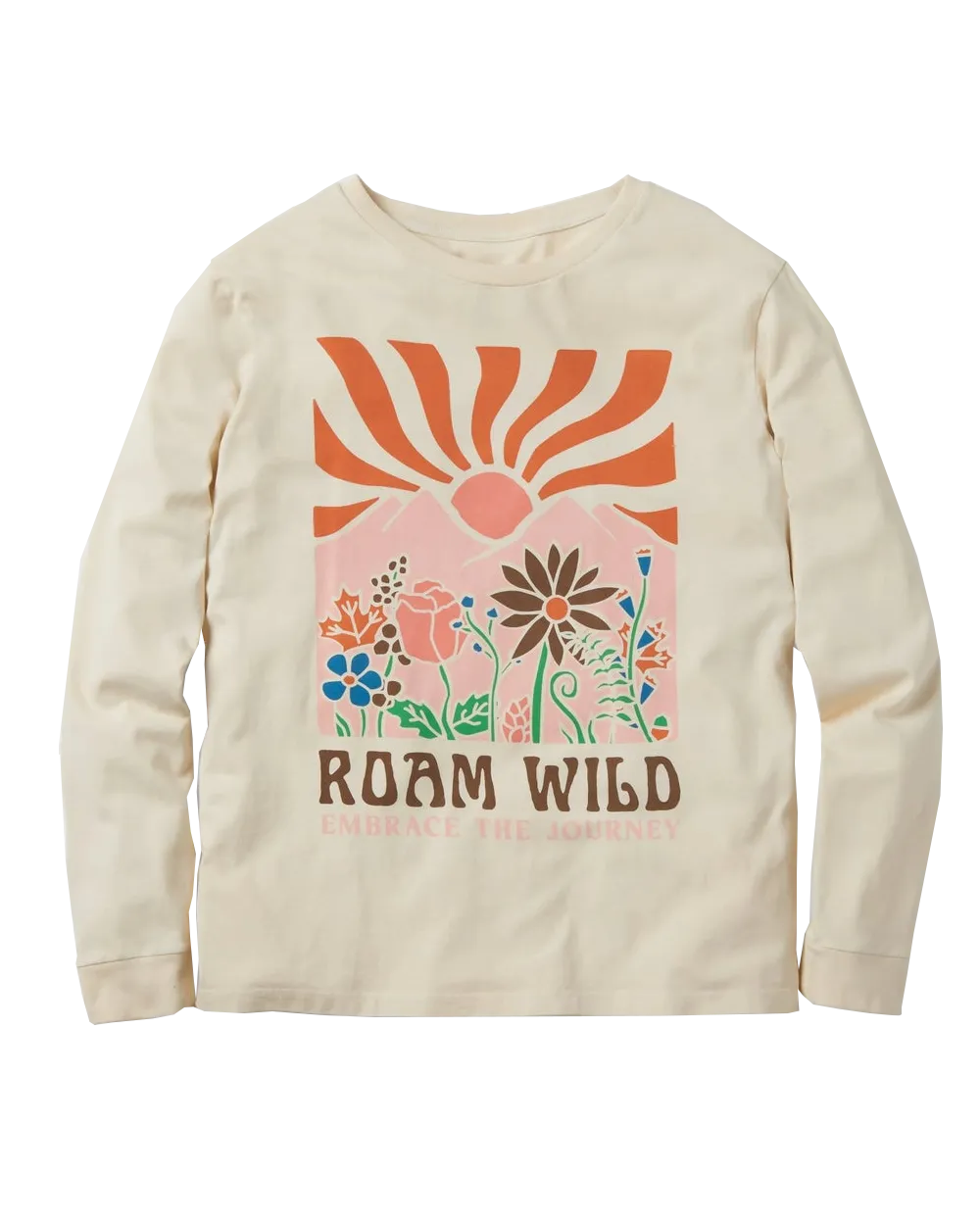 Roam Wild Long Sleeve T-Shirt in Birch