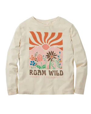 Roam Wild Long Sleeve T-Shirt in Birch