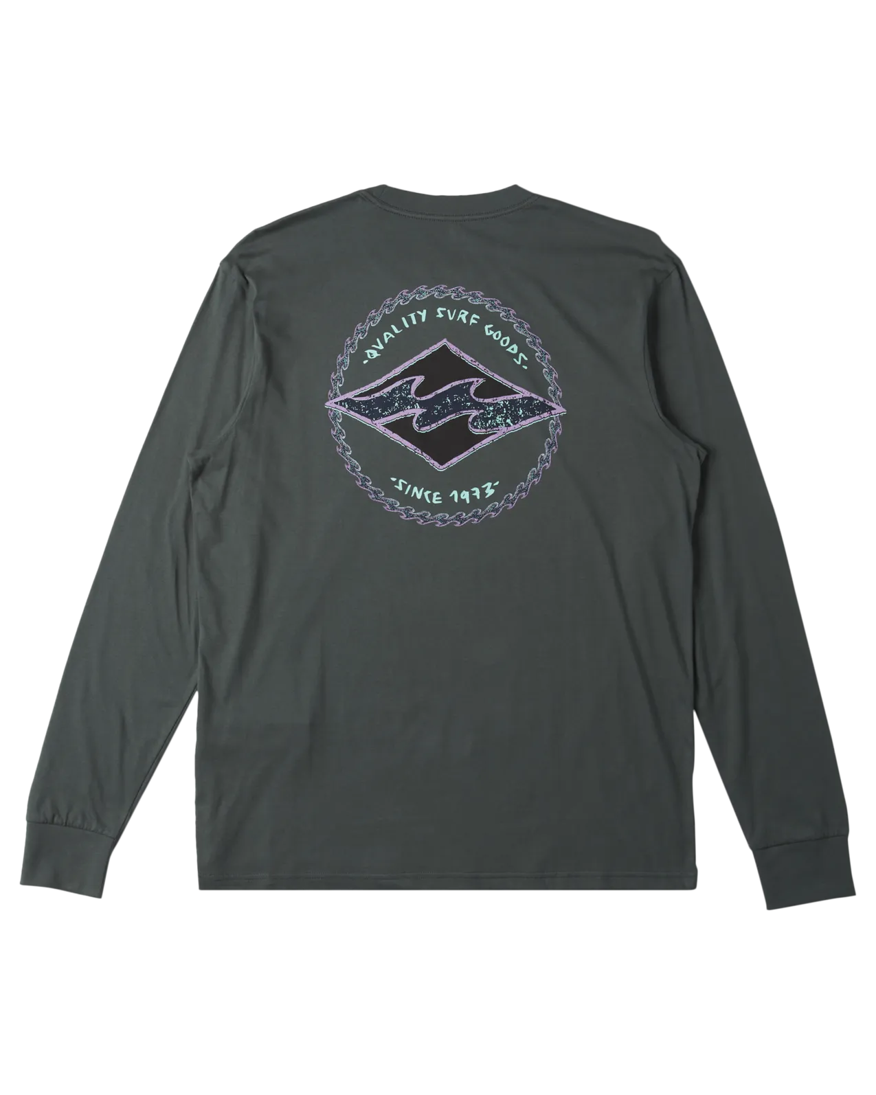 Rotor Diamond Long Sleeve T-Shirt in Slate Green