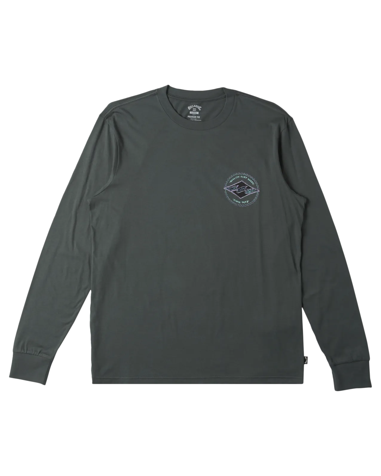 Rotor Diamond Long Sleeve T-Shirt in Slate Green