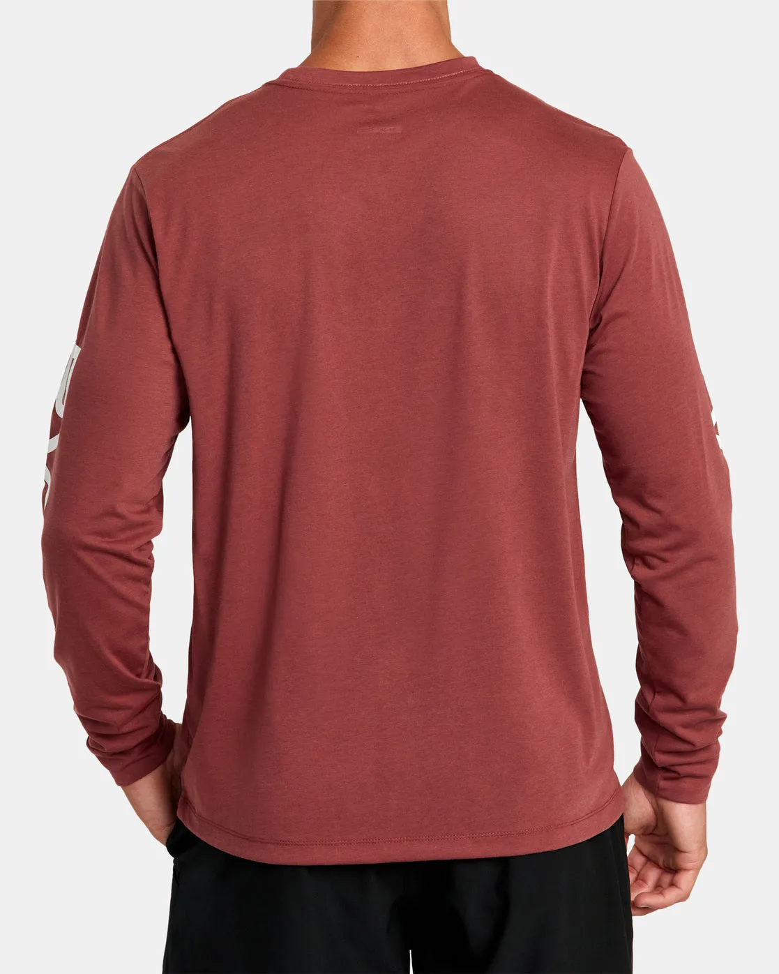RVCA 2X Long Sleeve Tee - Oxblood Red