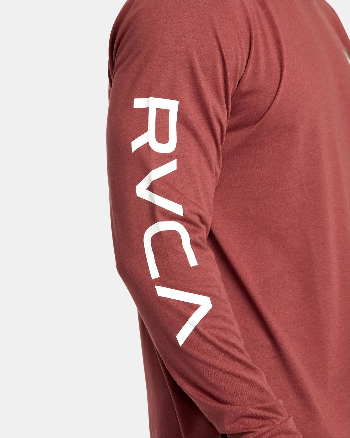 RVCA 2X Long Sleeve Tee - Oxblood Red