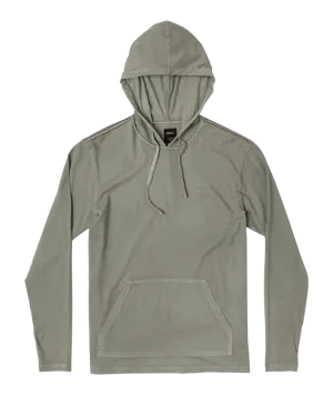 RVCA PTC Pigment Hooded L/S Tee-Aloe
