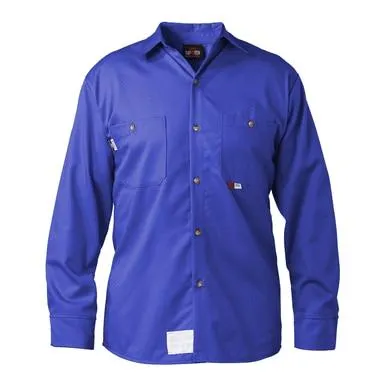 Saf-Tech Ultra Soft 7 oz FR Royal Blue Work Shirt
