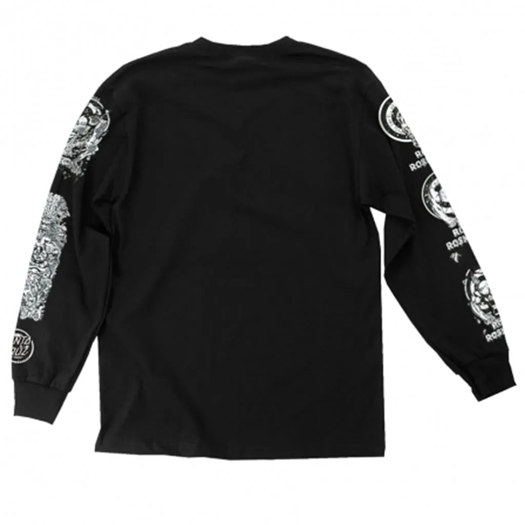 Santa Cruz Screaming Hand Regular L/S T-Shirt - Black