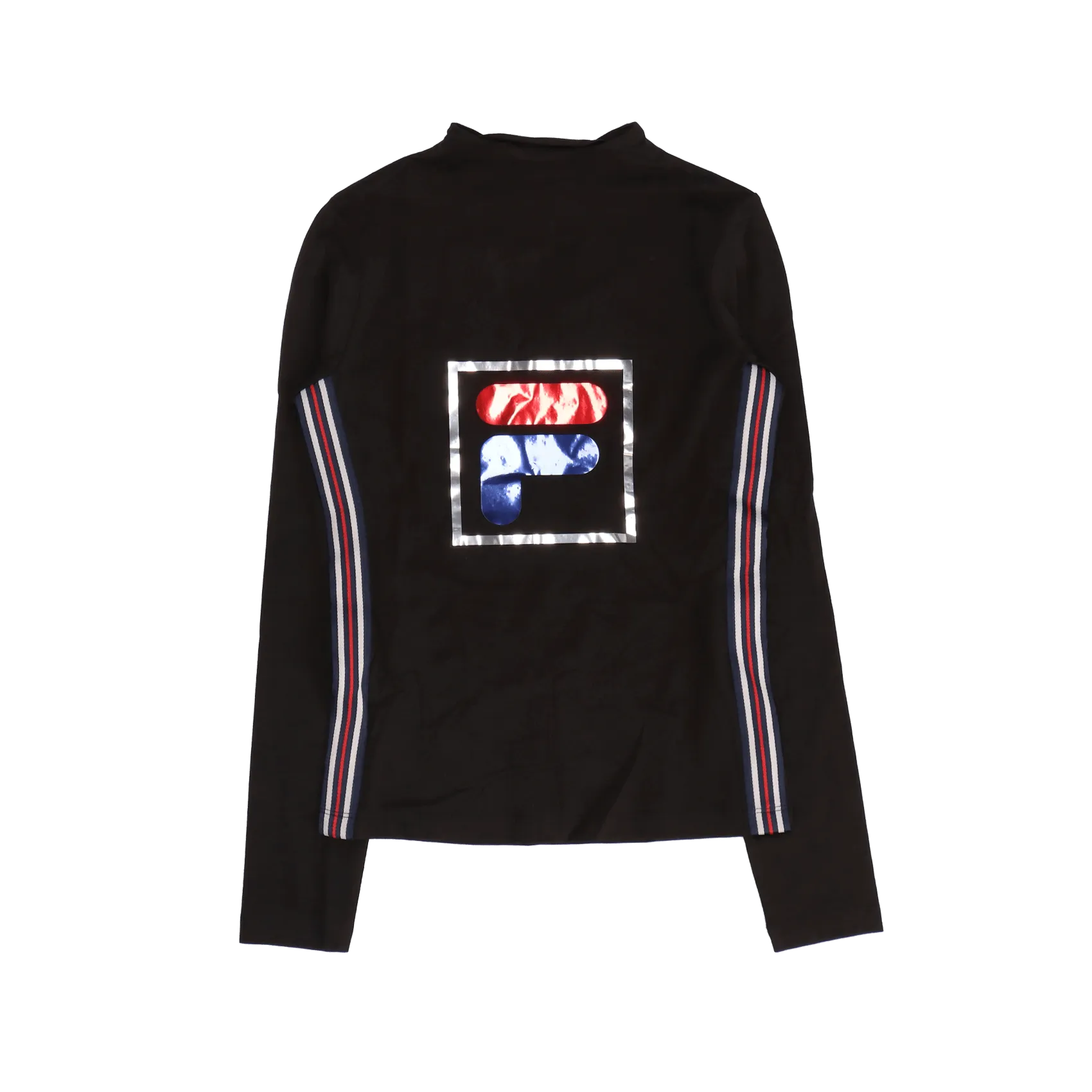 Sarah Taped Mock Neck - Black