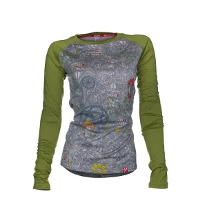 SECONDS Women's Sugar Skull Long Sleeve | Green