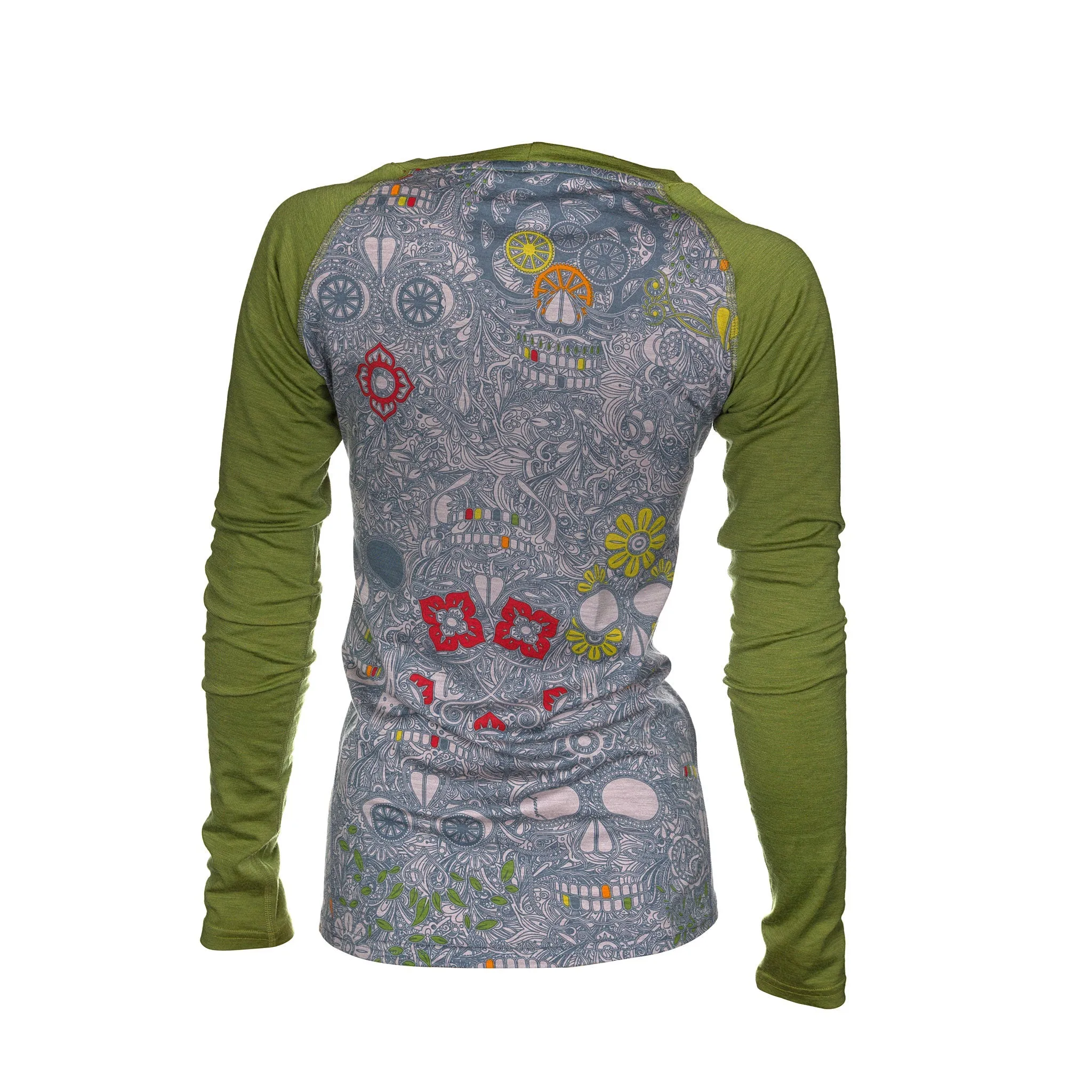 SECONDS Women's Sugar Skull Long Sleeve | Green