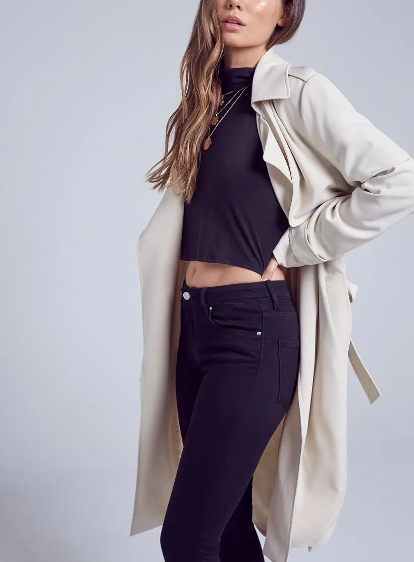 Self Belt Trench Coat