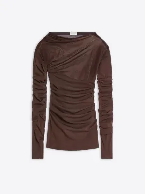 Sheer draped tee