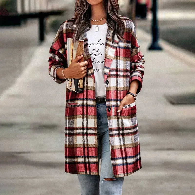 SHER | Plaid Trench Coat
