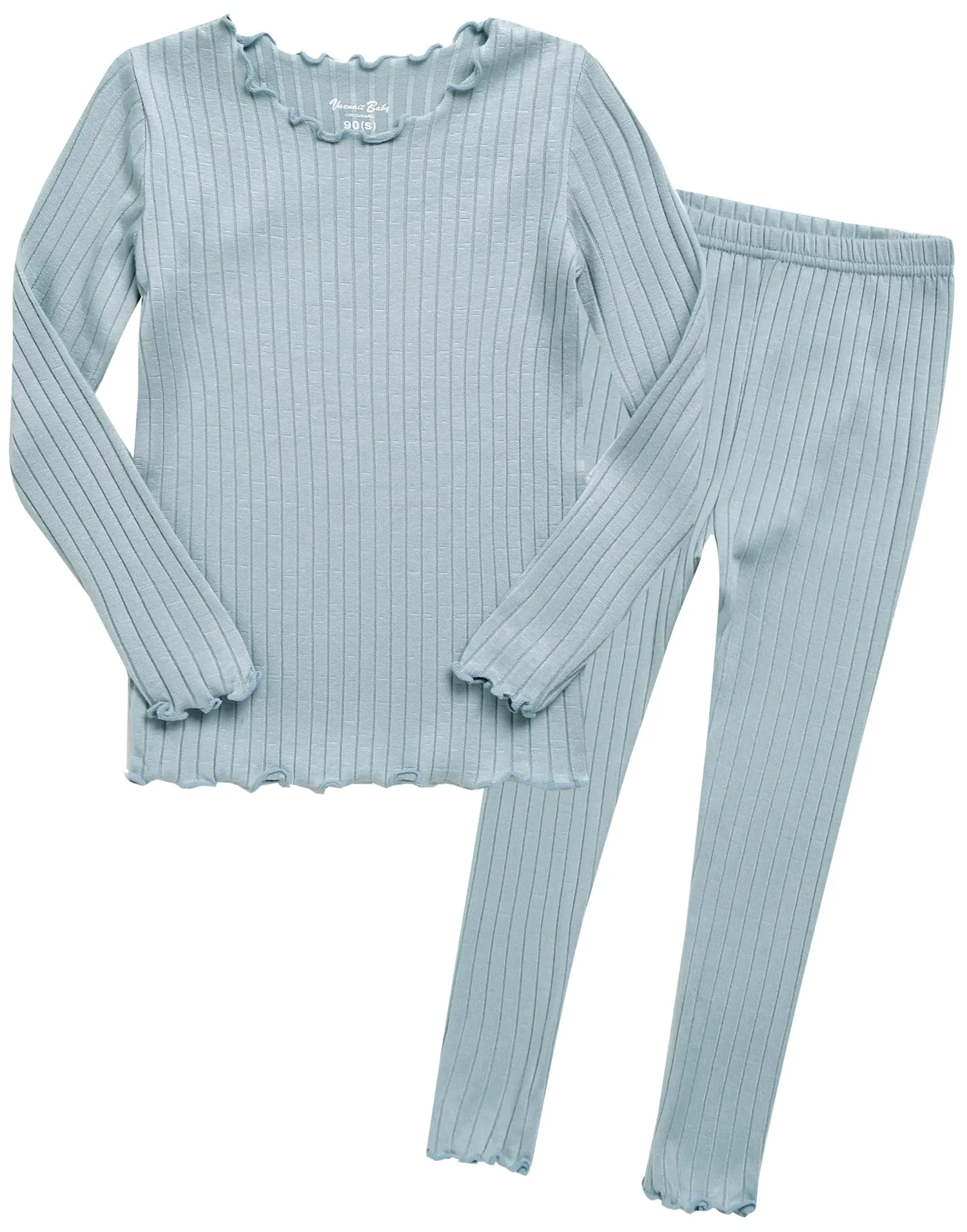 Shirring Mint Long Sleeve Pajama