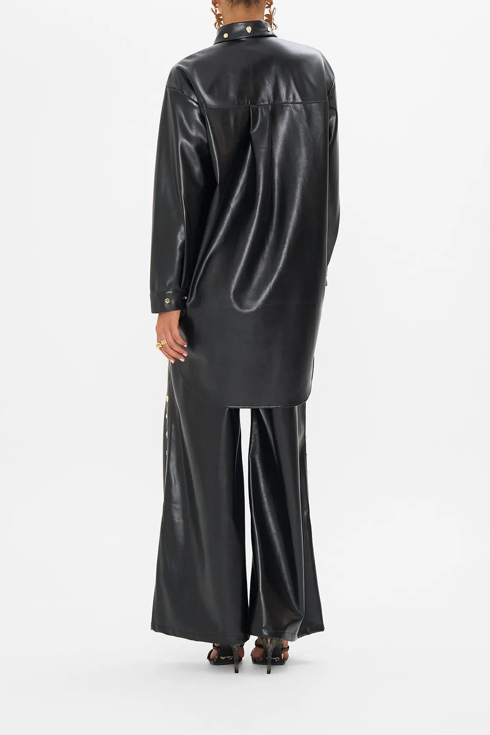 SHIRT TUNIC WITH POCKETS NOUVEAU NOIR