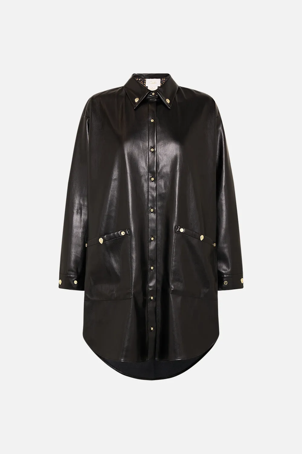 SHIRT TUNIC WITH POCKETS NOUVEAU NOIR